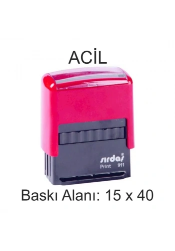 Sırdaş Otomatik ACİL Yazılı Kaşe