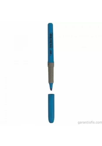Bic Brite Liner Grip Kalem Tipi Mavi Fosforlu Kalem (5li Paket)