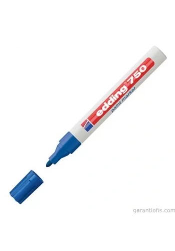 Edding 750 Tam Örtücü Mavi Boya Kalemi (Paint Marker)