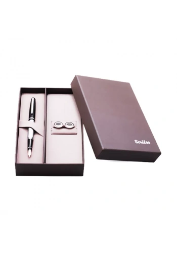 SCRİKSS 477 DOLMA KALEM+KOL DÜĞMESİ SETİ (SKD 206)