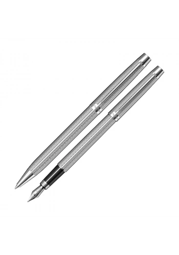 SCRİKSS 722W DOLMA KALEM+TÜKENMEZ KALEM SETİ KROM