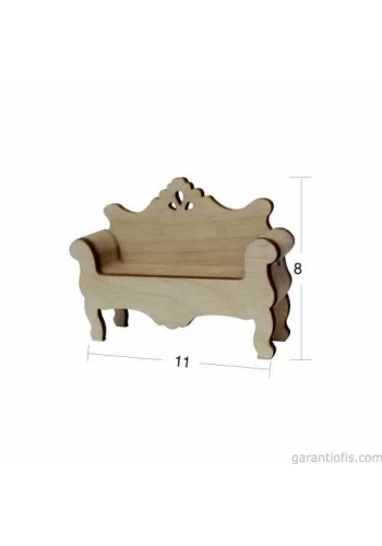 Hobi-Art MN 02 Ham Ahşap Minyatür Obje