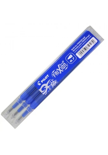 Pilot Frixion Kalemlere Uyumlu Mavi Refil Uçan Kalem (0,7 mm - 3 lü Paket)
