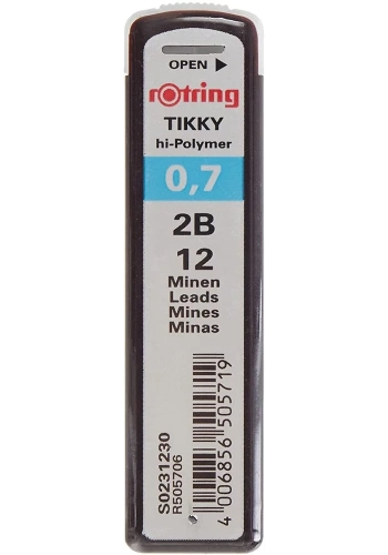Rotring Tikky Yüksek Kaliteli Kurşun Kalem Ucu 0.7 mm (2B)