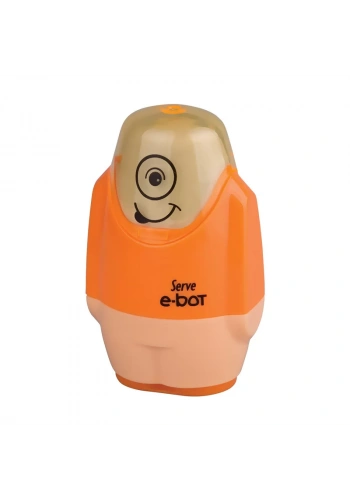 SERVE E-BOT SİLGİLİ KALEMTRAŞ TURUNCU