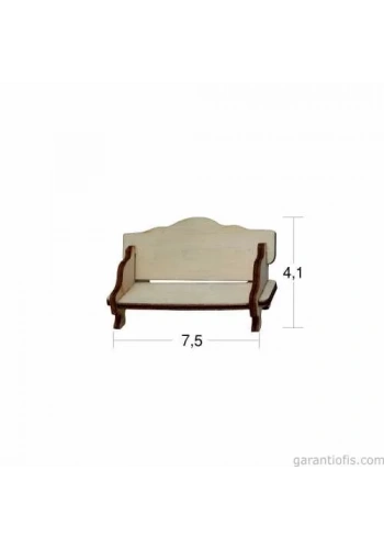 Hobi-Art MN 06 Ham Ahşap Minyatür Obje