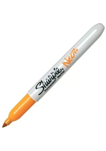 Sharpie 1881 Fine Neon Fosforlu Turuncu Renkli Permanent Kalem
