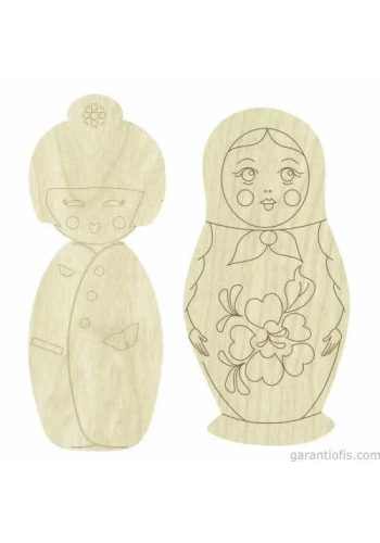 Hobi-Art KD 274 İnsan Figürlü Mini Ahşap Obje