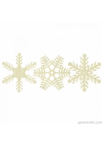 Hobi-Art KD 277 Kar Tanesi Figürlü Mini Ahşap Obje