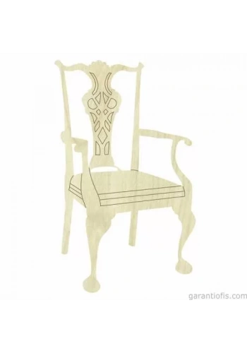 Hobi-Art KD 284 Sandalye Figürlü Mini Ahşap Obje