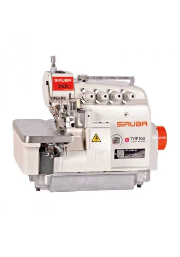 Siruba 747L -514M3-24/ECB/DKLU1-1 4 İplik Direct Drive Akıllı Overlok Makinası