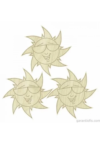 Hobi-Art KD 290 Güneş Figürlü Mini Ahşap Obje