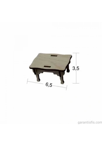 Hobi-Art MN 13 Ham Ahşap Minyatür Obje