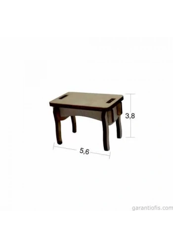 Hobi-Art MN 14 Ham Ahşap Minyatür Obje