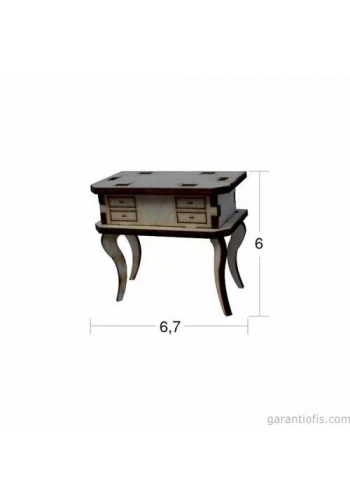 Hobi-Art MN 16 Ham Ahşap Minyatür Obje