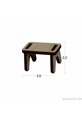 Hobi-Art MN 18 Ham Ahşap Minyatür Obje