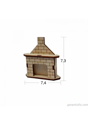 Hobi-Art MN 25 Ham Ahşap Minyatür Obje