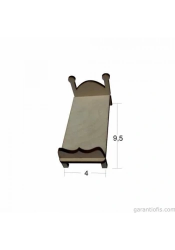 Hobi-Art MN 28 Ham Ahşap Minyatür Obje