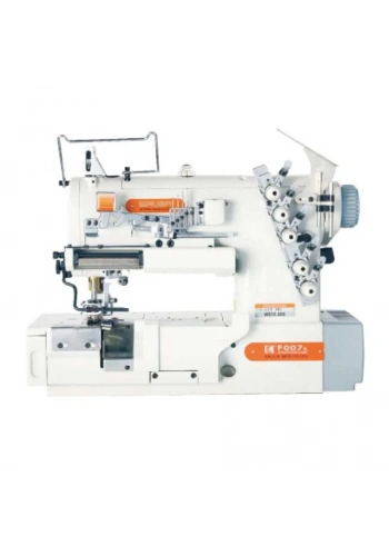 Siruba F007K-W522-356/FR/FE/FEC Düz Yataklı Sağdan Bıçaklı Elektrik Lastik Vericili Kilot Lastik Makinası