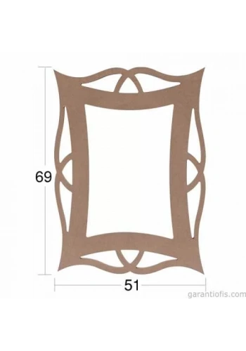 Hobi-Art AY 117 Boyanabilir Ahşap Ayna Çerçevesi