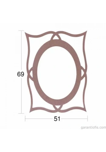 Hobi-Art AY 118 Boyanabilir Ahşap Ayna Çerçevesi