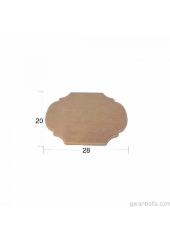 Hobi-Art PA 196 Boyanabilir Dekoratif Ahşap Pano