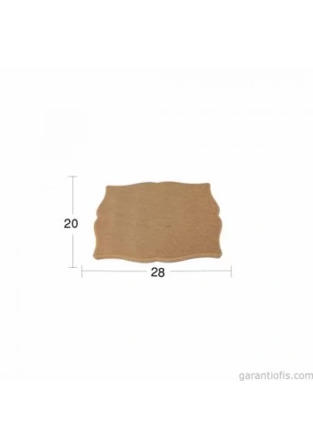 Hobi-Art PA 204 Boyanabilir Dekoratif Ahşap Pano