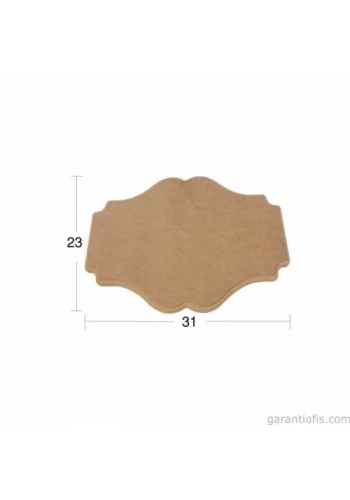 Hobi-Art PA 207 Boyanabilir Dekoratif Ahşap Pano