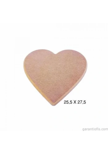 Hobi-Art PA 218 Boyanabilir Dekoratif Kalp Tasarımlı Ahşap Pano