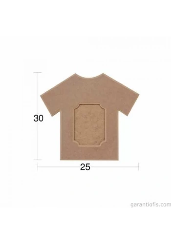 Hobi-Art ÇER 144 Dekoratif Tişört Tasarımlı Ahşap Resim Çerçevesi