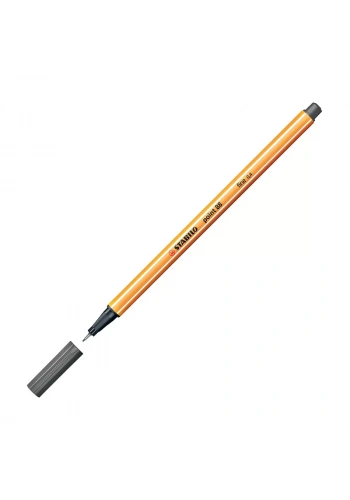 STABİLO 88 POİNT FİNELİNER KEÇE UÇLU KALEM 0.4mm 96 KOYU GRİ