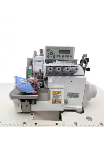 Sevmak SK-5214EXT-04UBT 4 İplik Transportlu Tam Otomatik Akıllı İplik Kesicili Overlok Makinası