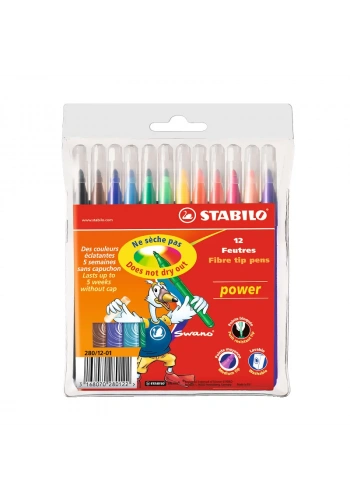 STABİLO 280 POWER KEÇELİ KALEM 12 RENK