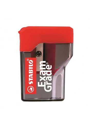 STABİLO 4518 HAZNELİ SINAV KALEMTRAŞI ŞEFFAF SİYAH BLİSTER