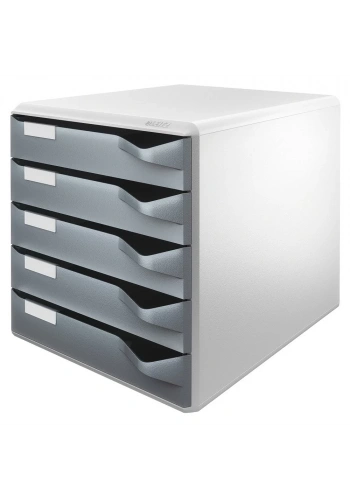 Leitz 5280 Gri Kasa 5 Çekmeceli Evrak Rafı