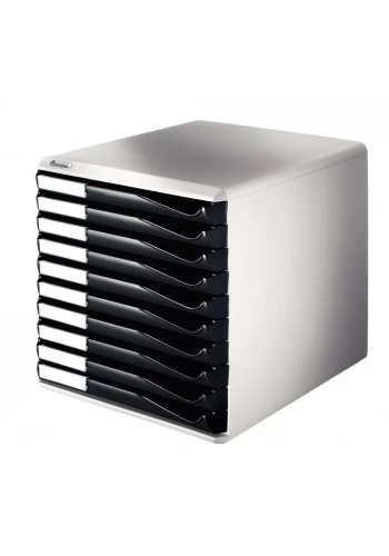 Leitz 5281 Gri / Siyah 10 Çekmeceli Evrak Rafı