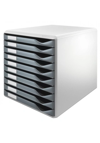 Leitz 5281 Gri 10 Çekmeceli Evrak Rafı