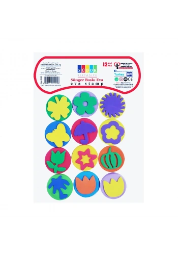 SÜDOR SV02 SÜNGER BASKI SETİ 12Lİ