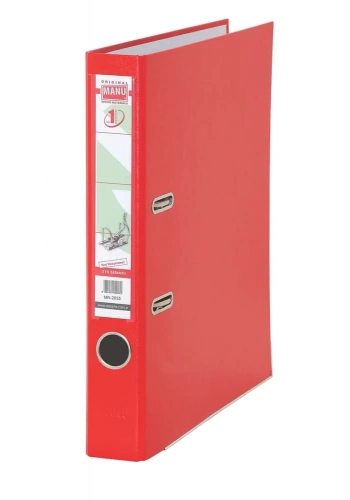 Esselte Manu 2035 Kırmızı Dar Plastik Klasör