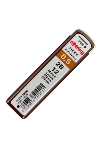 Rotring Tikky Yüksek Kaliteli Kurşun Kalem Ucu 0.5 mm (2B)