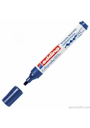 Edding 1455 Esnek Uçlu Çelik Mavisi Kaligrafi Markörü