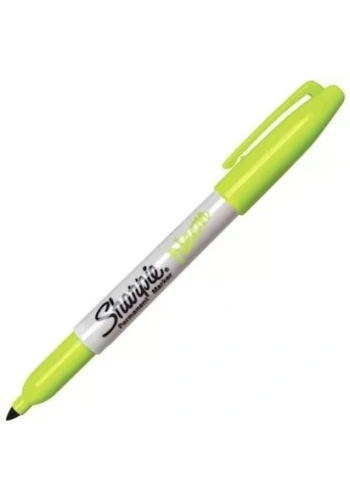 Sharpie 1881 Fine Neon Fosforlu Yeşil Renkli Permanent Kalem