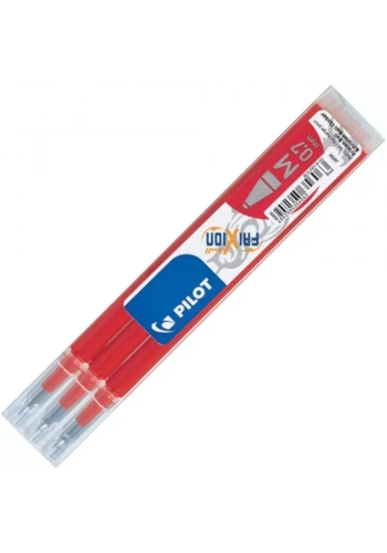 Pilot Frixion Kalemlere Uyumlu Kırmızı Refil Uçan Kalem (0,7 mm - 3 lü Paket)