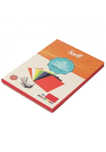 Sarff A4 Opak PVC Kırmızı Cilt Kapağı (100 lü Paket)