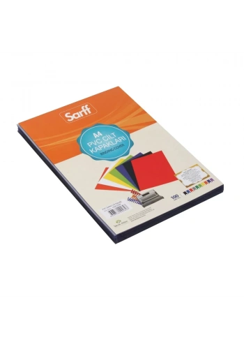 Sarff A4 Opak PVC Lacivert Cilt Kapağı (100 lü Paket)