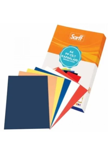 Sarff A4 Opak Kırmızı PP Cilt Kapağı (50 li Paket)