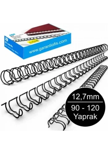 Sarff JBI 12,7mm Karo Tel Spiral 90-120 Yaprak Kapasiteli (50 li Kutu)