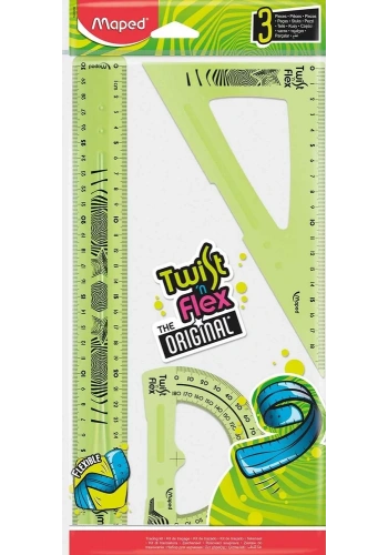 Maped Twistn Flex Esnek Cetvel Gönye Seti (30 cm)