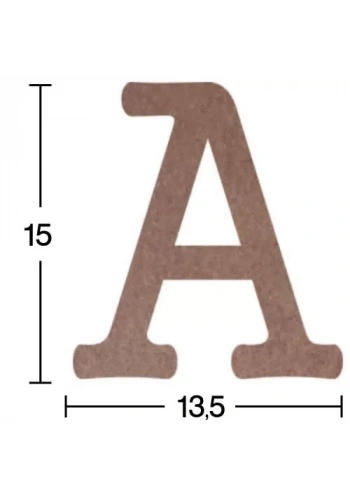 Hobi-Art H 01 Ayakta Durabilen Ahşap A Harfi (18 mm Kalınlık)
