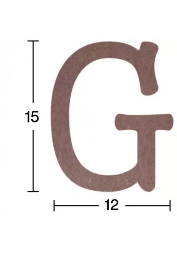 Hobi-Art H 08 Ayakta Durabilen Ahşap G Harfi (18 mm Kalınlık)